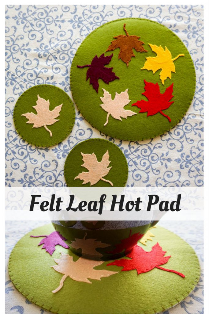 Felt Leaf Hot Pad