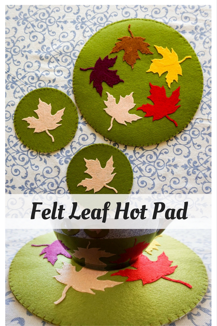 Felt Leaf Hot Pad