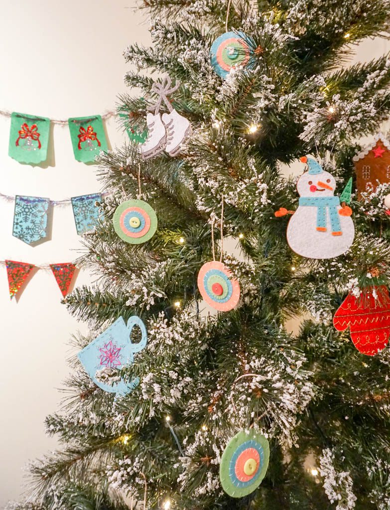 Felt Medallion Ornaments