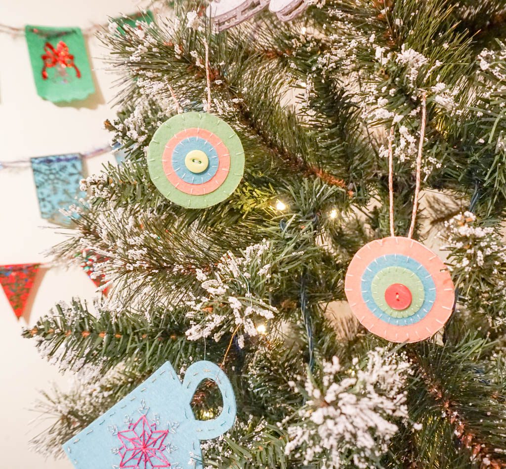 Felt Medallion Ornaments