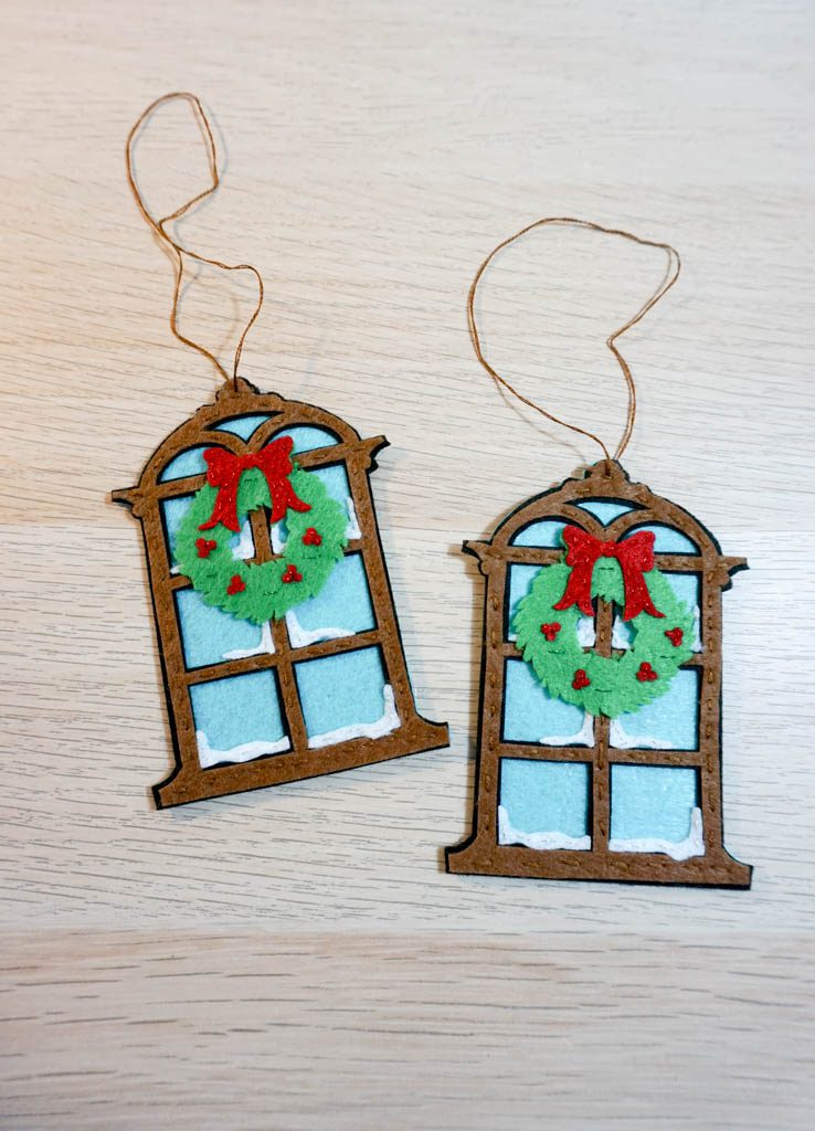 Christmas Window Felt Ornaments