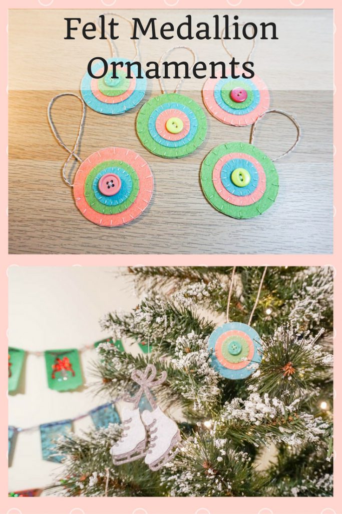 Felt Medallion Ornaments