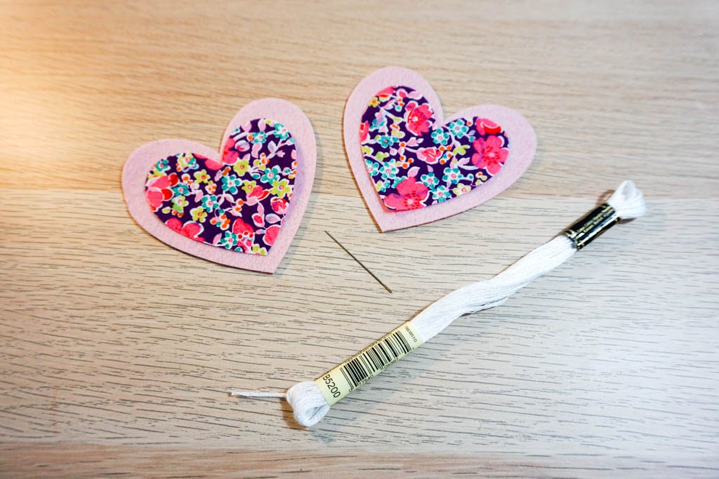 Felt Heart Page Corner Bookmark