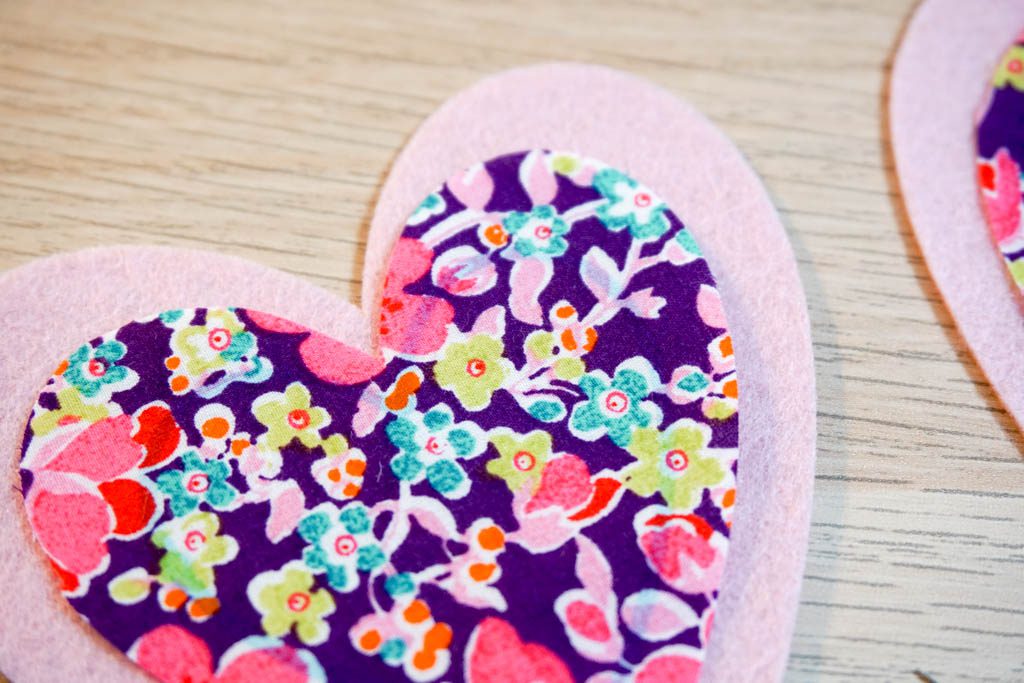 Felt Heart Page Corner Bookmark