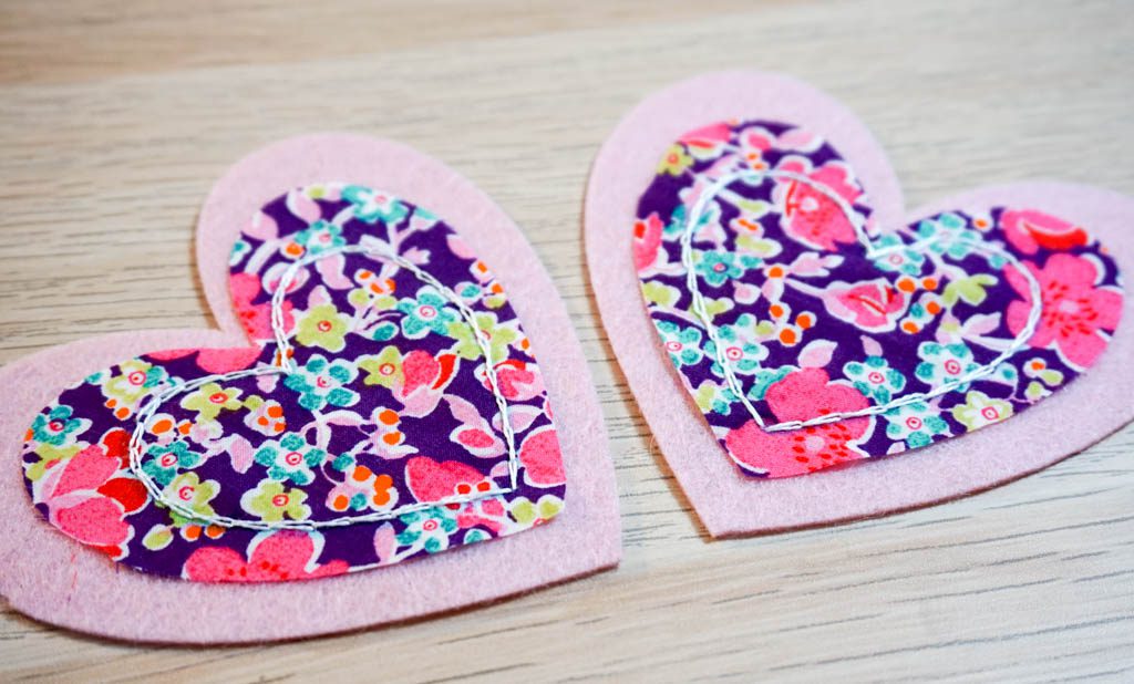 Felt Heart Page Corner Bookmark