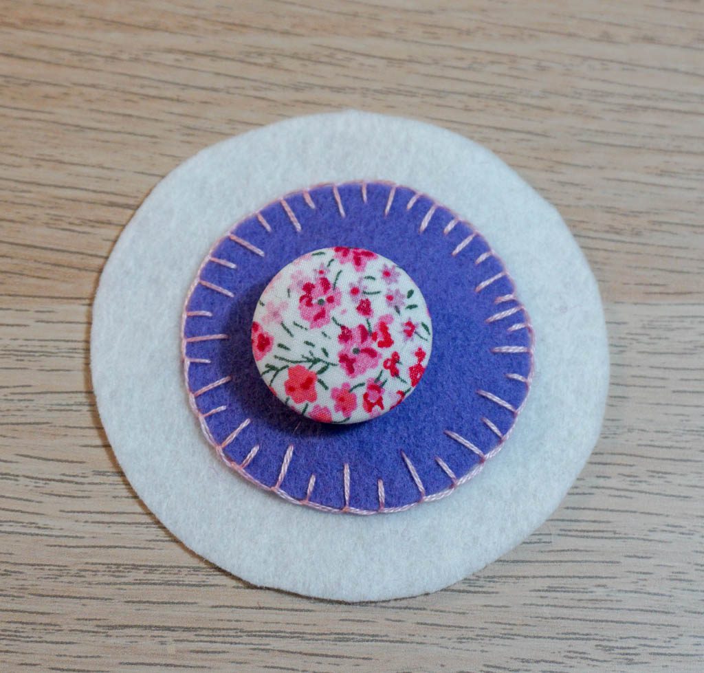 Felt and Fabric Circle Hoop