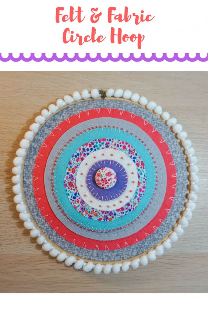 Felt and Fabric Circle Hoop