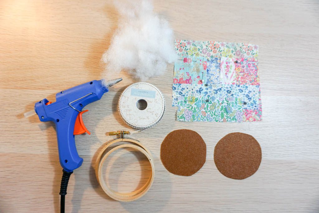 Scrap Fabric Embroidery Hoop Pincushion