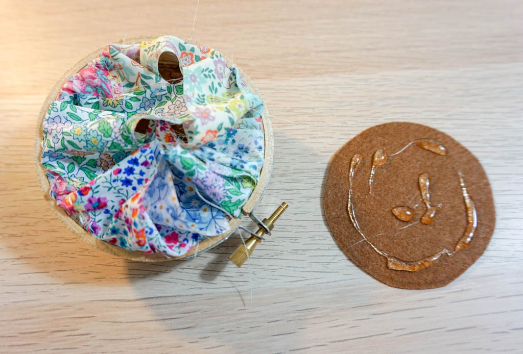 Scrap Fabric Embroidery Hoop Pincushion