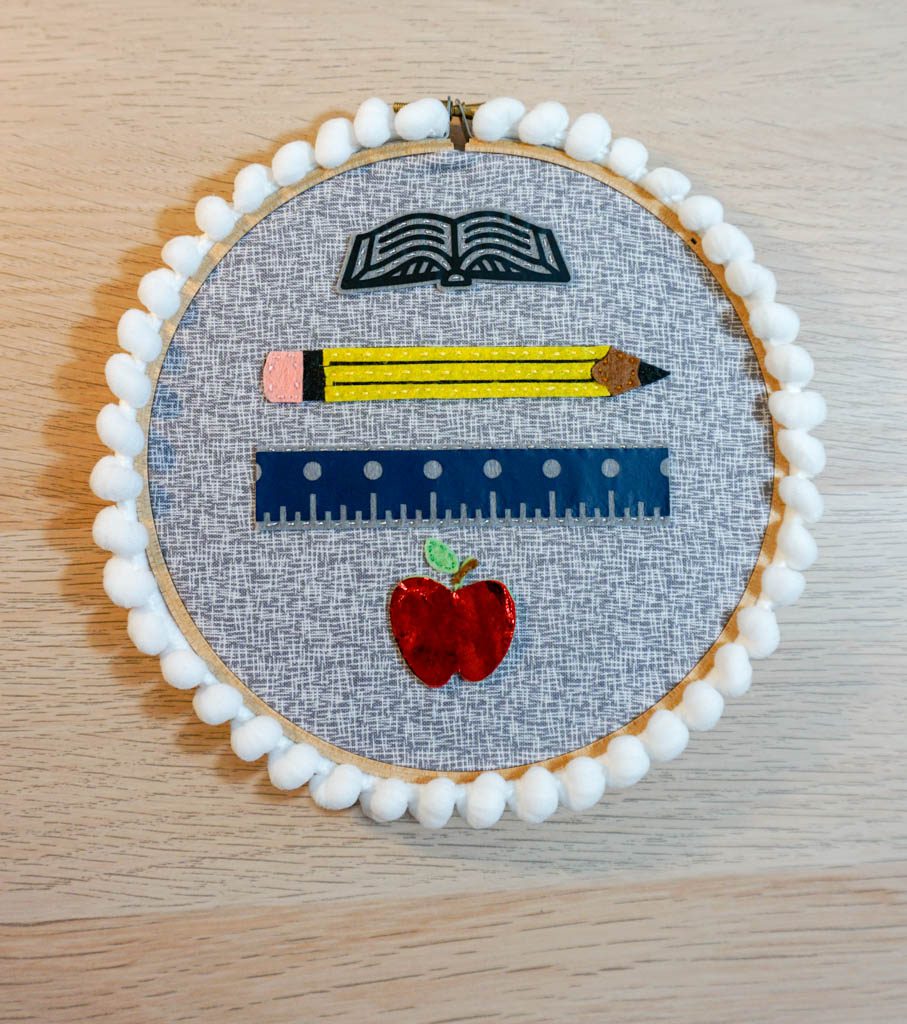 Teacher Gift Hoop Art