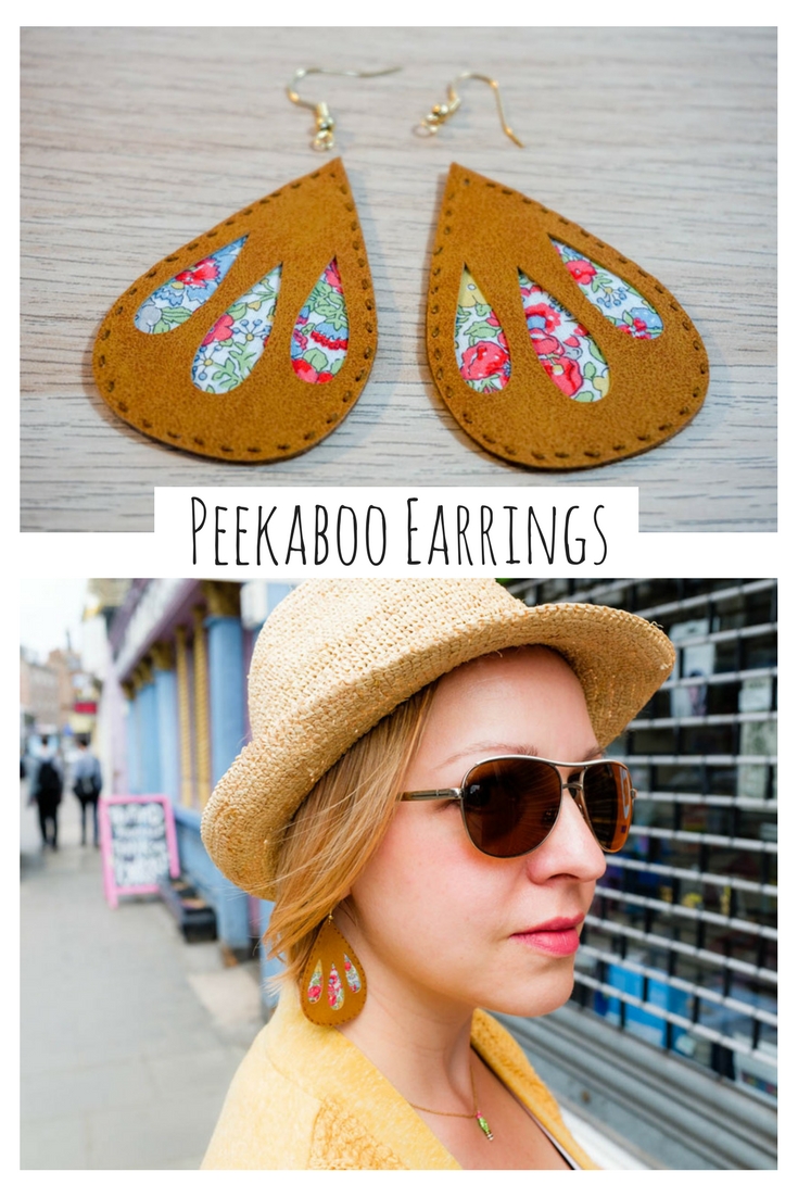 Faux Leather & Fabric Earrings with Cricut