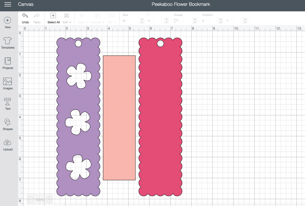 Peekaboo Flower Bookmark