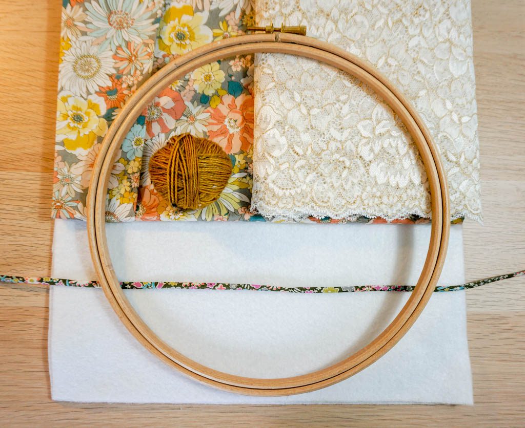 Embroidery Hoop Earring Holder
