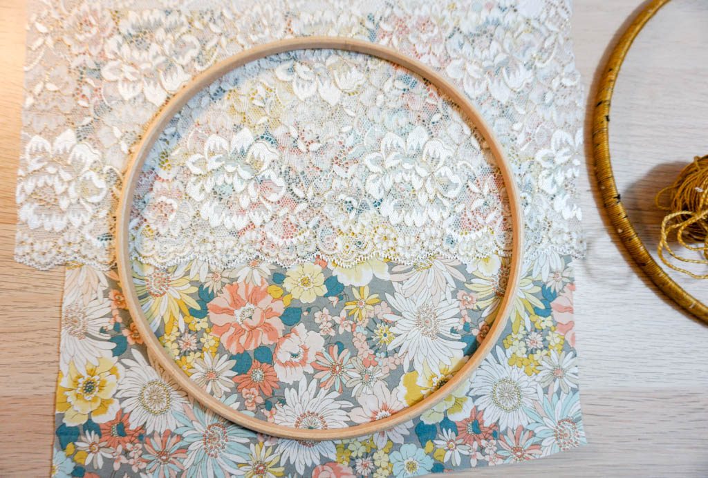Embroidery Hoop Earring Holder