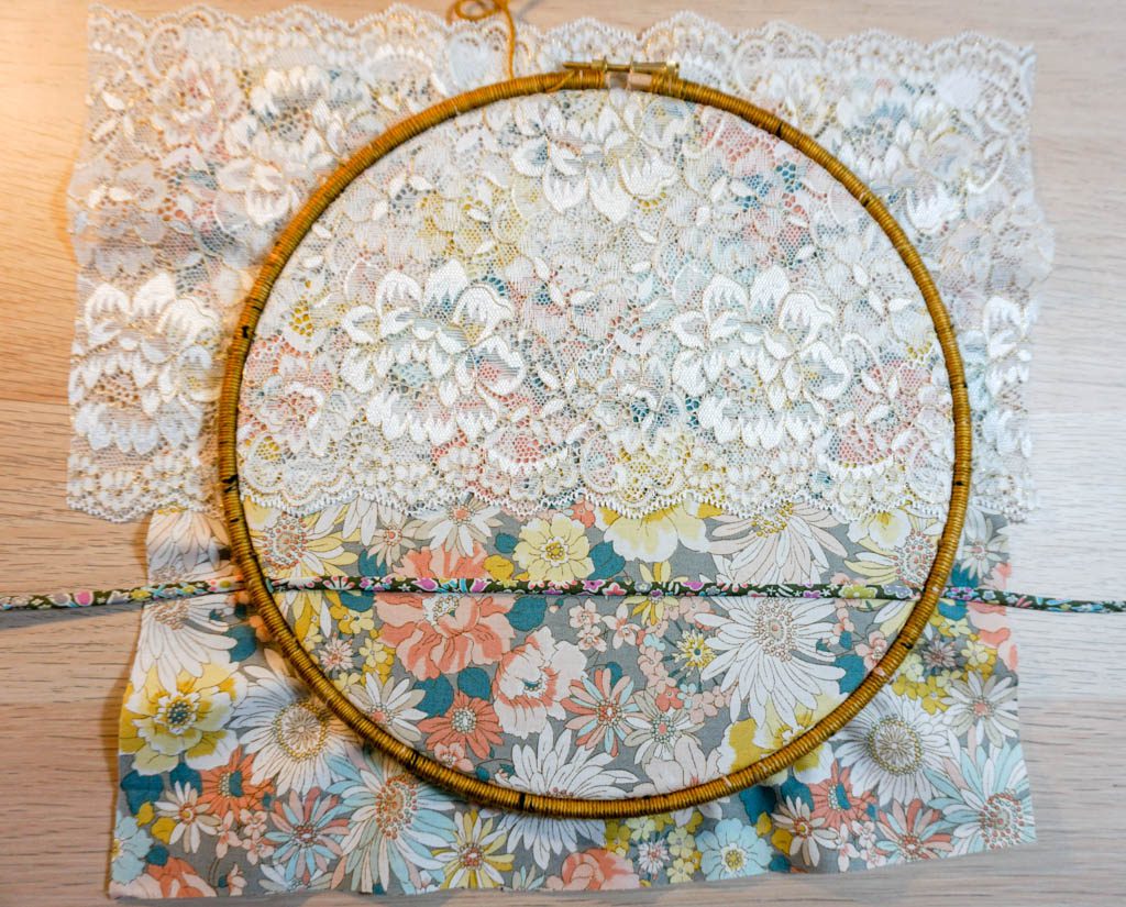 Embroidery Hoop Earring Holder