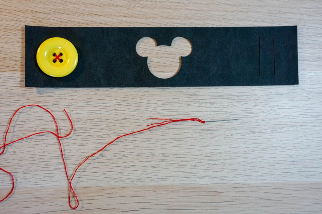 Mickey Mouse Cutout Cuff Bracelet