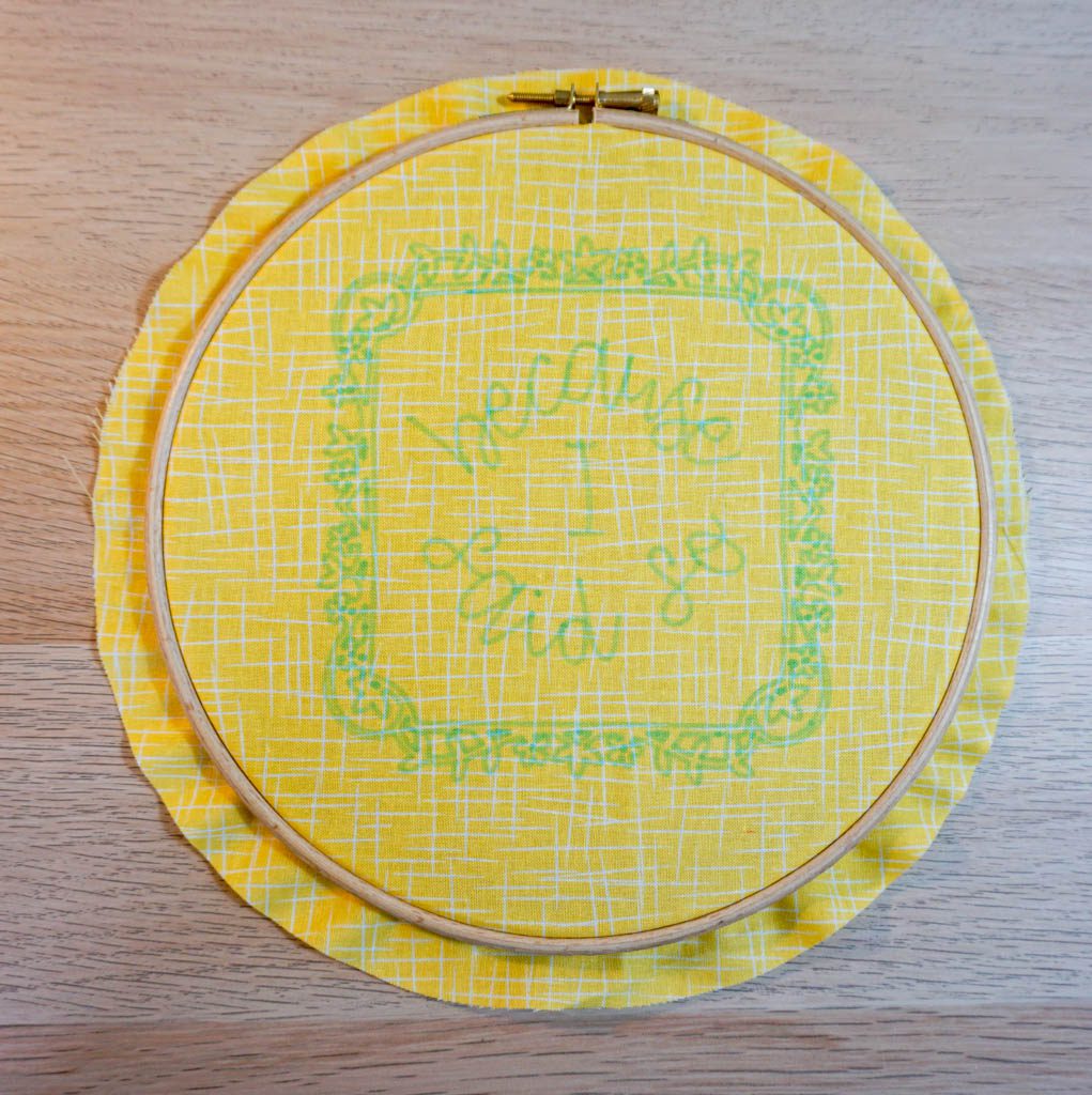 Because I Said So Embroidery Hoop