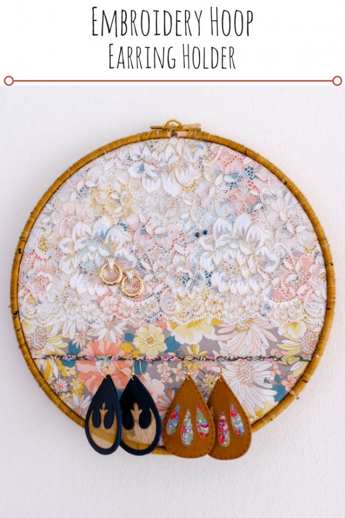 Embroidery Hoop Earring Holder