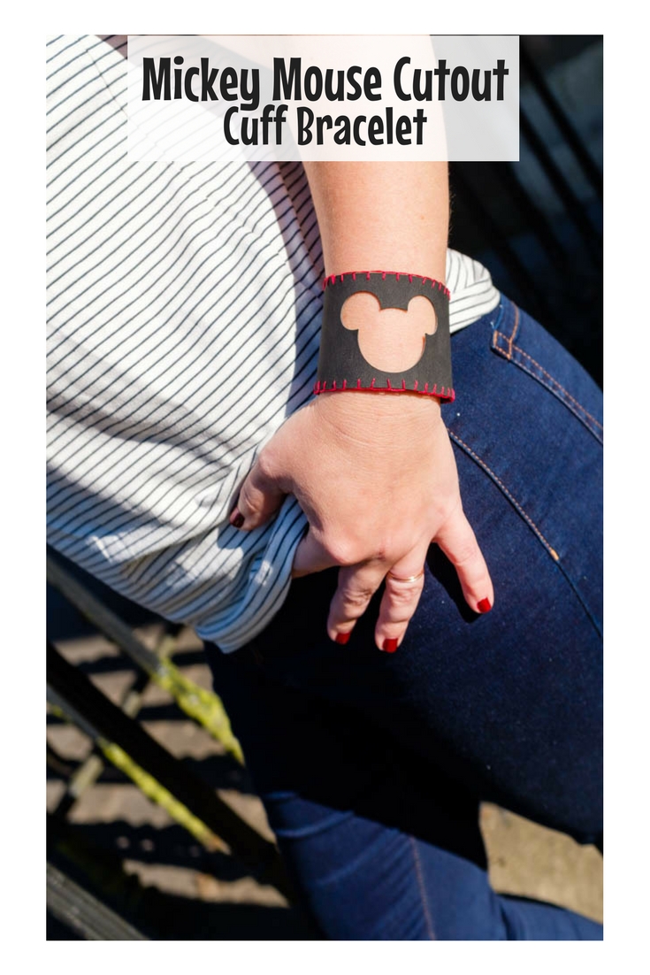 Mickey Mouse Cutout Cuff Bracelet