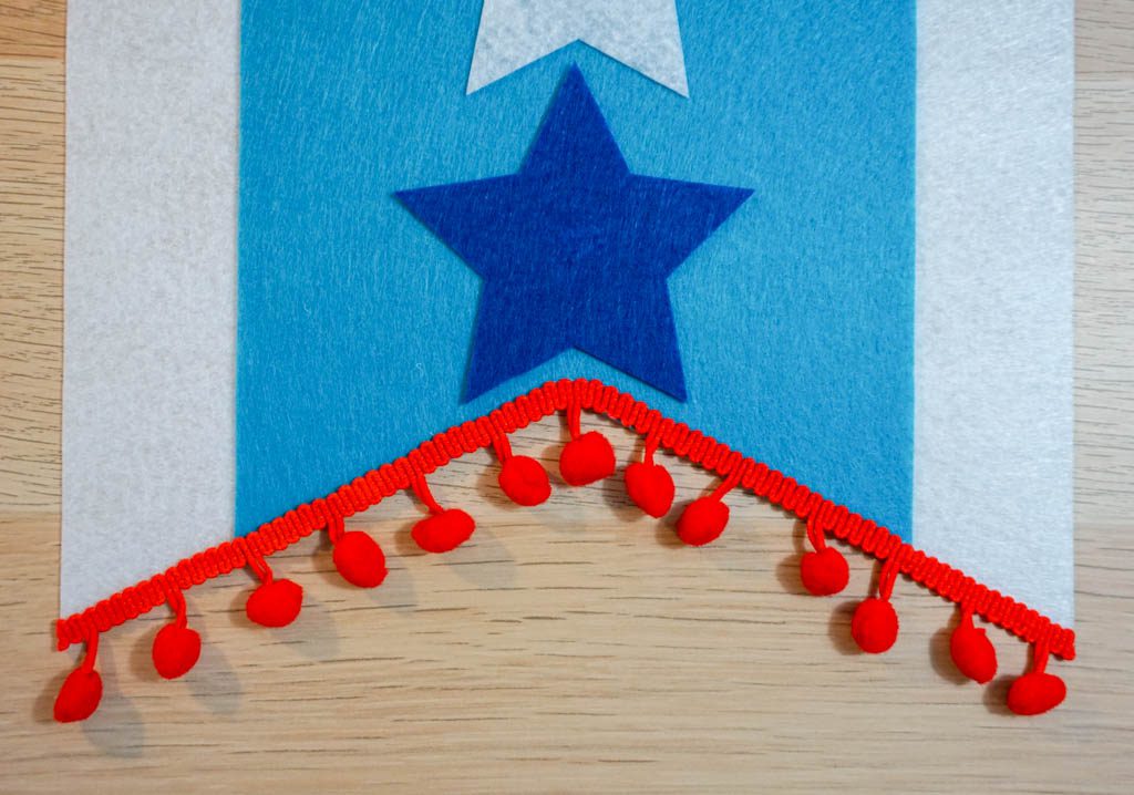 Patriotic Felt Stars Banner