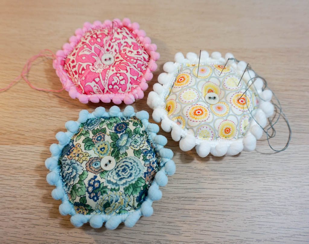 Puffy Hexagon Pincushions