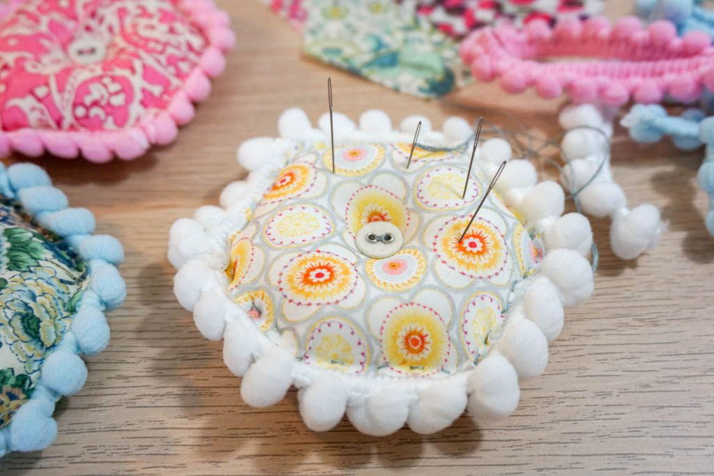 Puffy Hexagon Pincushions