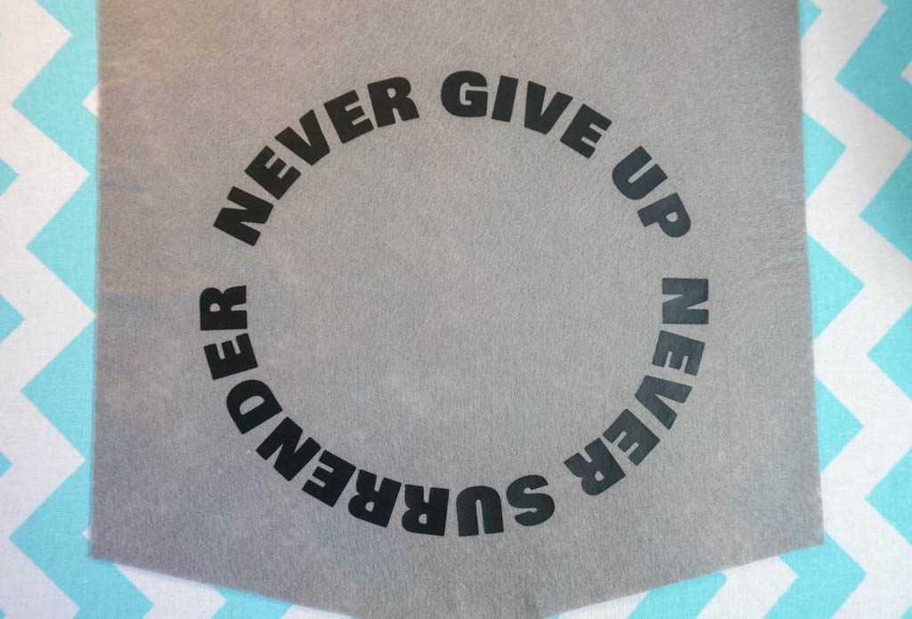 Never Give Up Never Surrender Galaxy Quest Banner