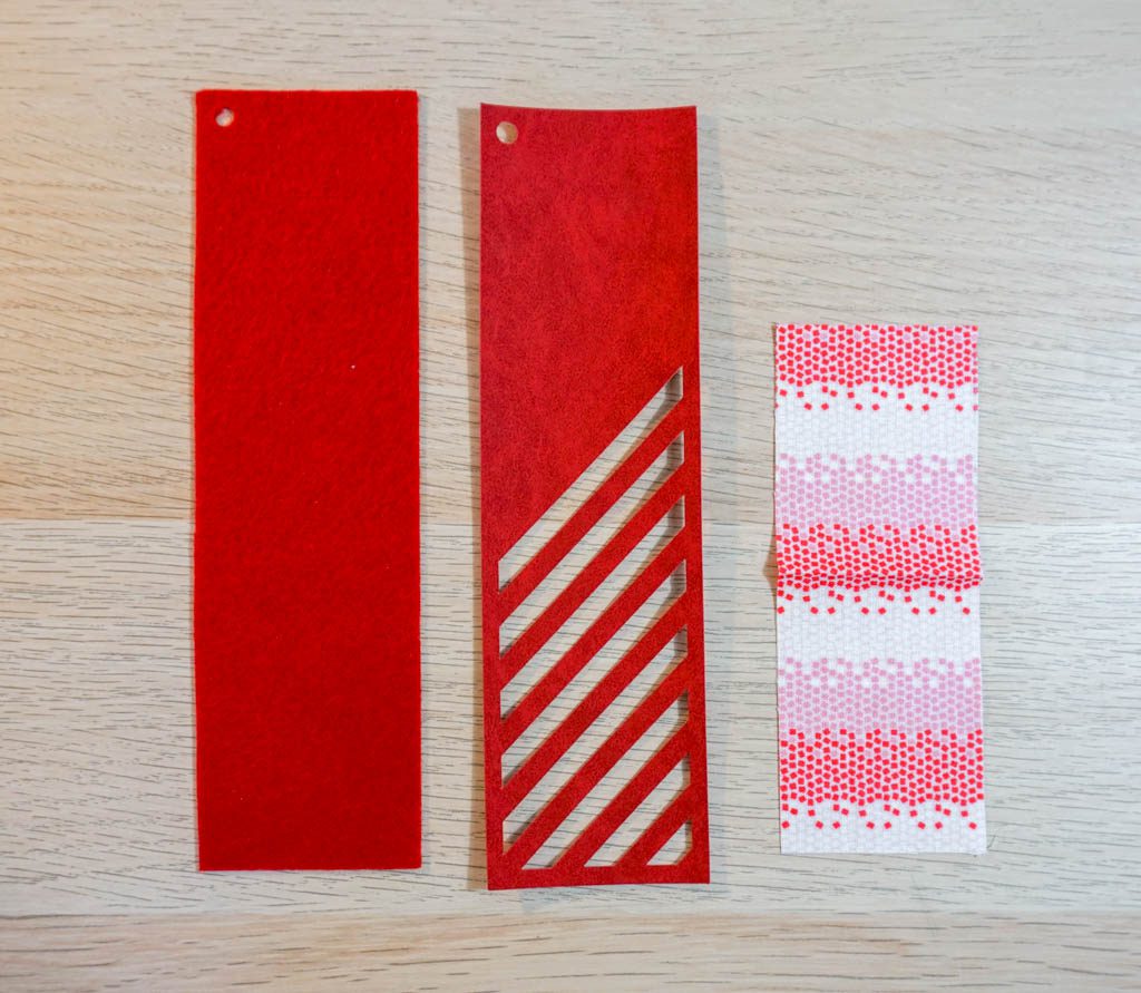 Striped Peekaboo Bookmark