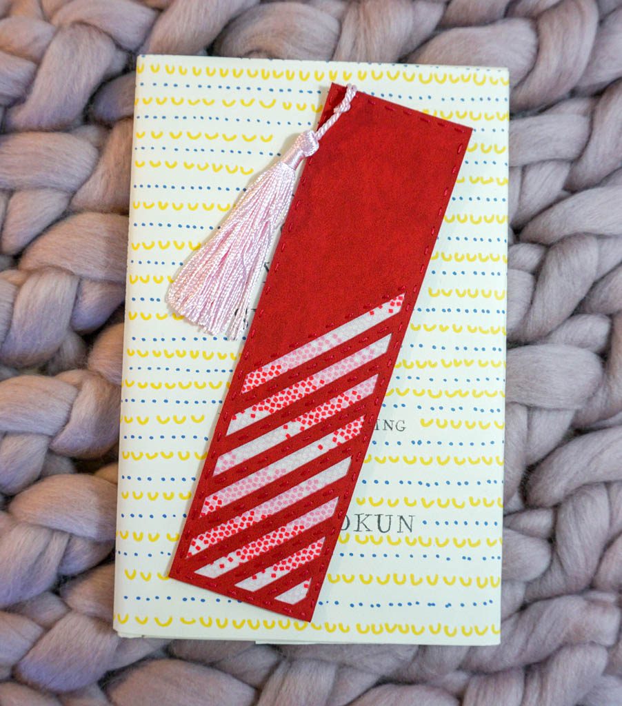 Striped Peekaboo Bookmark