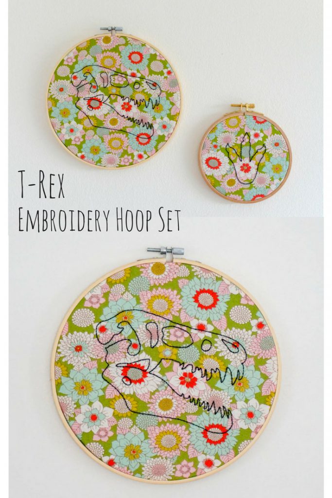 T-Rex Embroidery Hoop Set