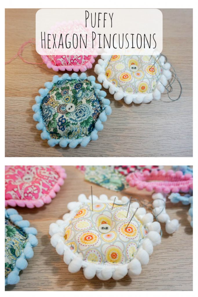 Puffy Hexagon Pincushions