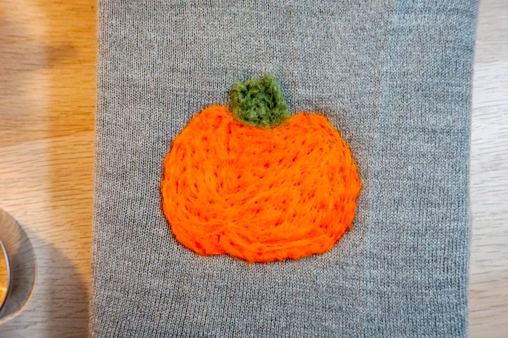 Felt Pumpkin Elbow Patch