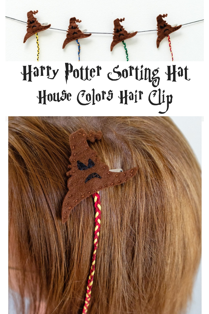 Harry Potter Sorting Hat House Colors Hair Clip