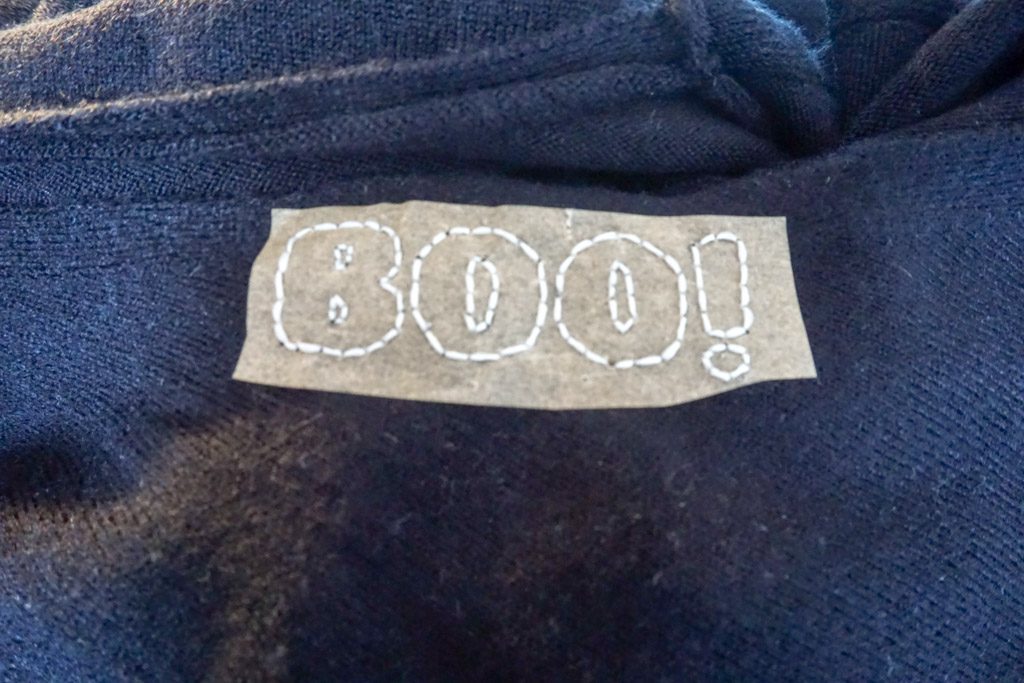 Embroidered Boo Sweater