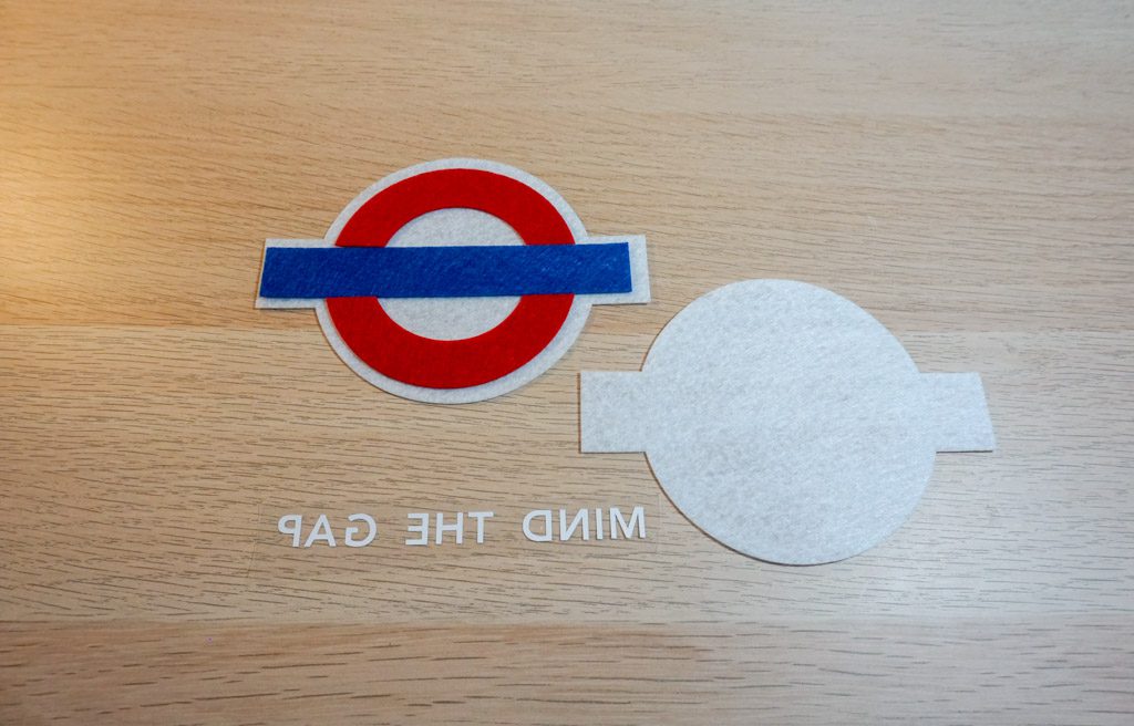 Mind the Gap London Underground Felt Ornament