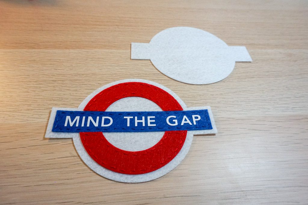 Mind the Gap London Underground Felt Ornament