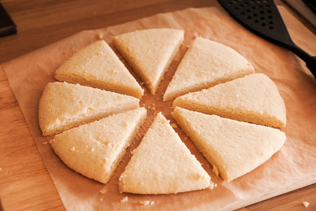 Scottish Shortbread Christmas Cookie Wedges