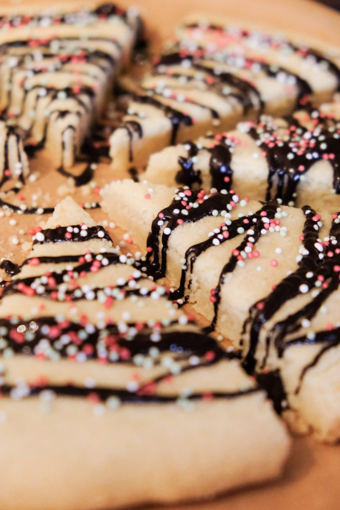 Scottish Shortbread Christmas Cookie Wedges