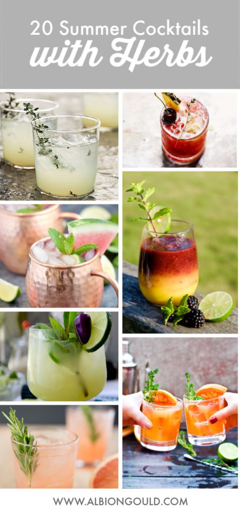 20 Summer Cocktails with Herbs