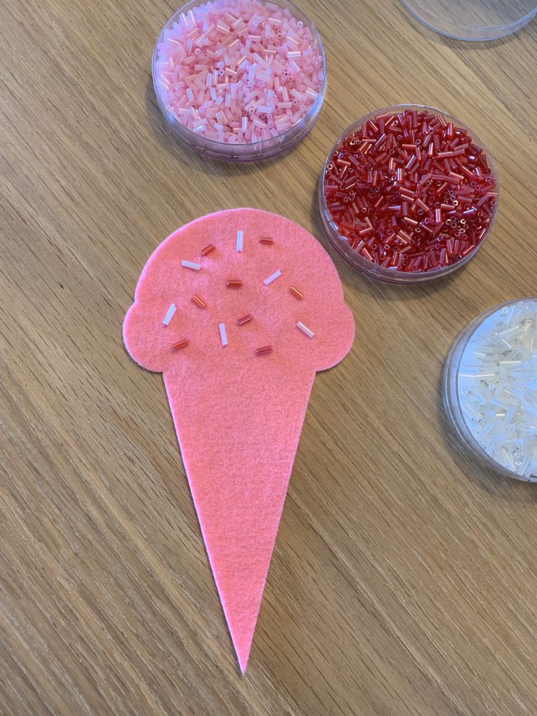 Felt Ice Cream Cone Scissors Pouch