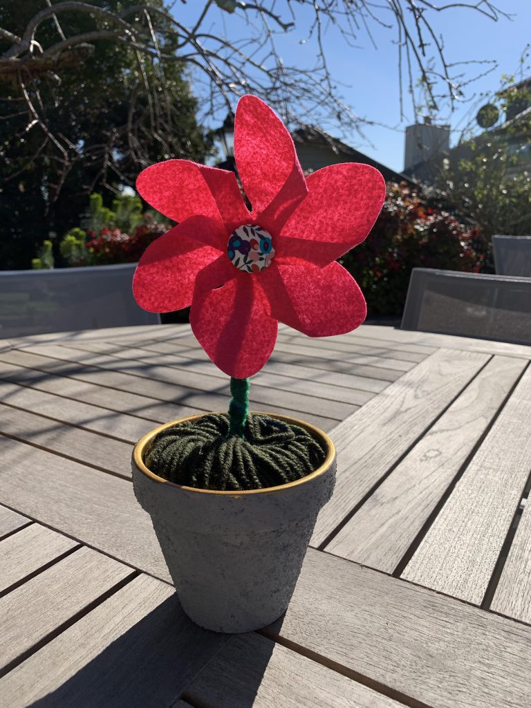 Felt Pinwheel Flowers