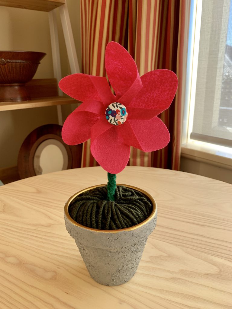 Felt Pinwheel Flowers