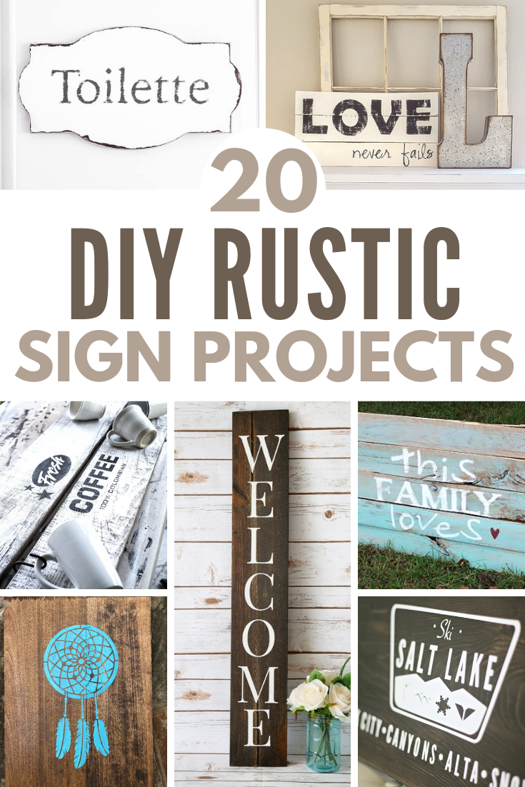 20 DIY Rustic Sign Projects