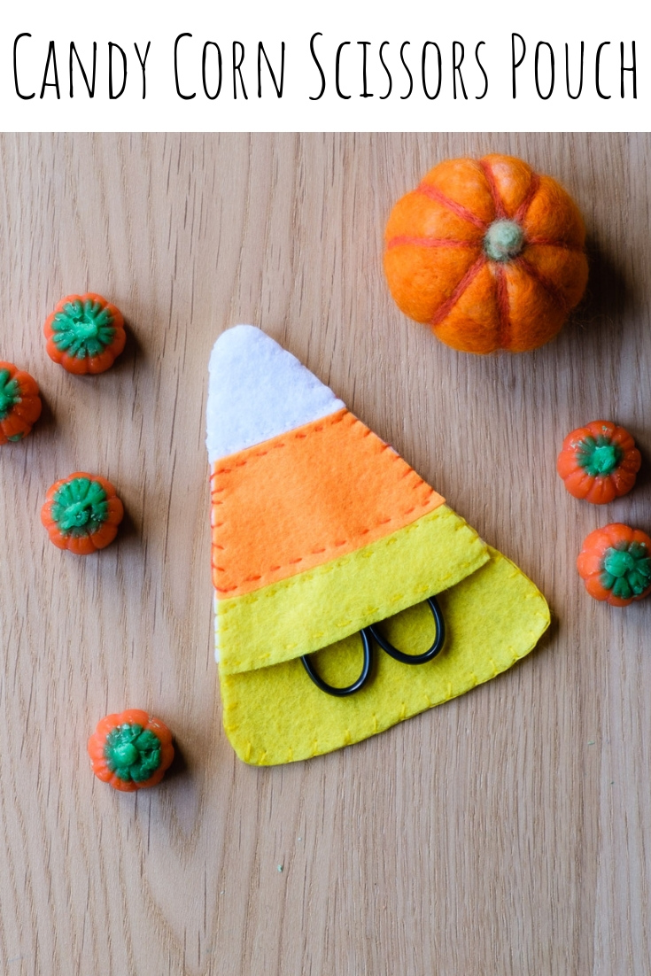 Candy Corn Scissors Pouch