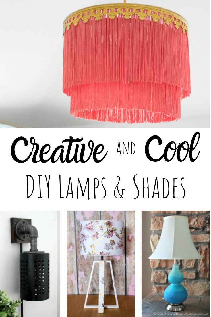 fringe lamp shade diy