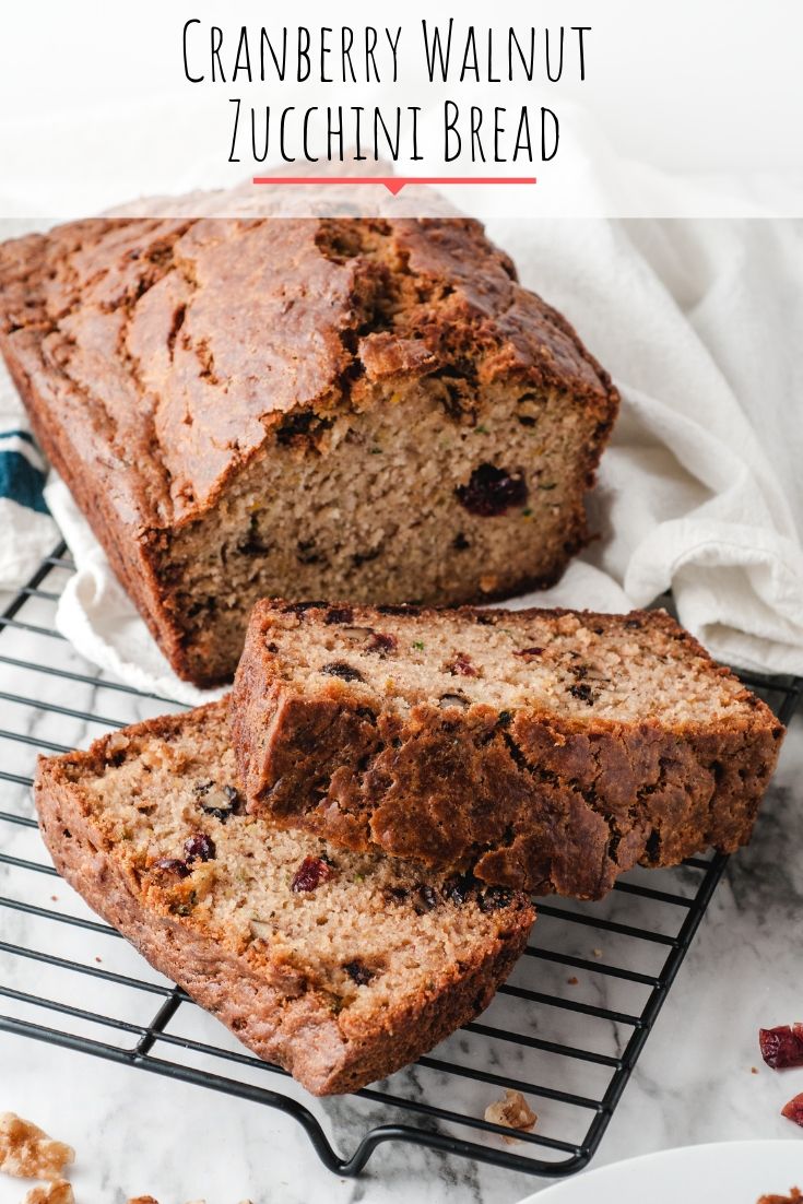 Cranberry Walnut Zucchini Bread