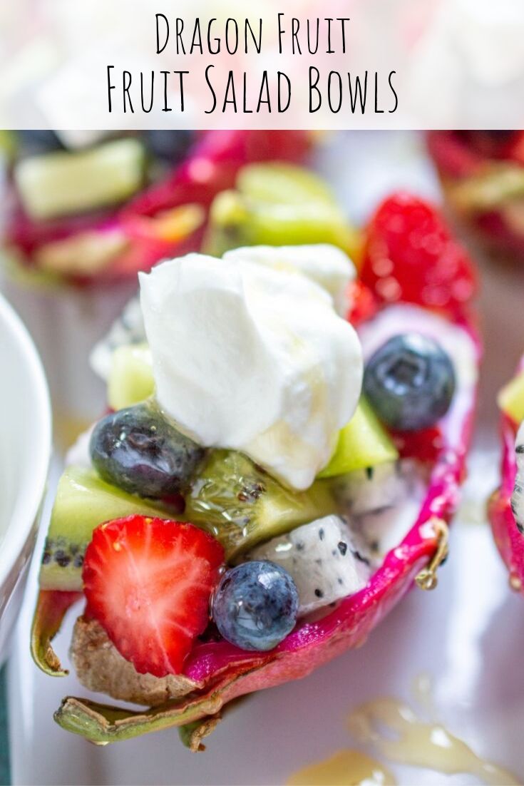 Dragon Fruit Fruit Salad Bowls