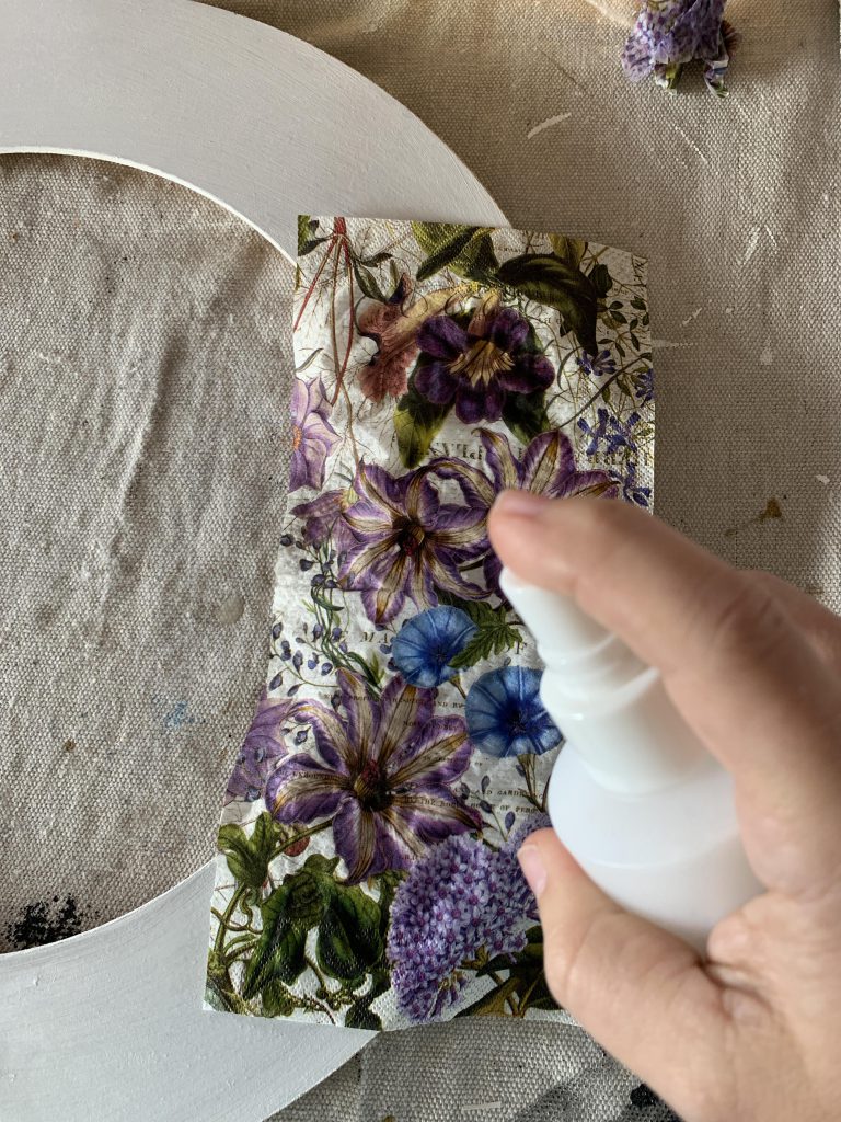 How to Update a Mirror with Decoupage