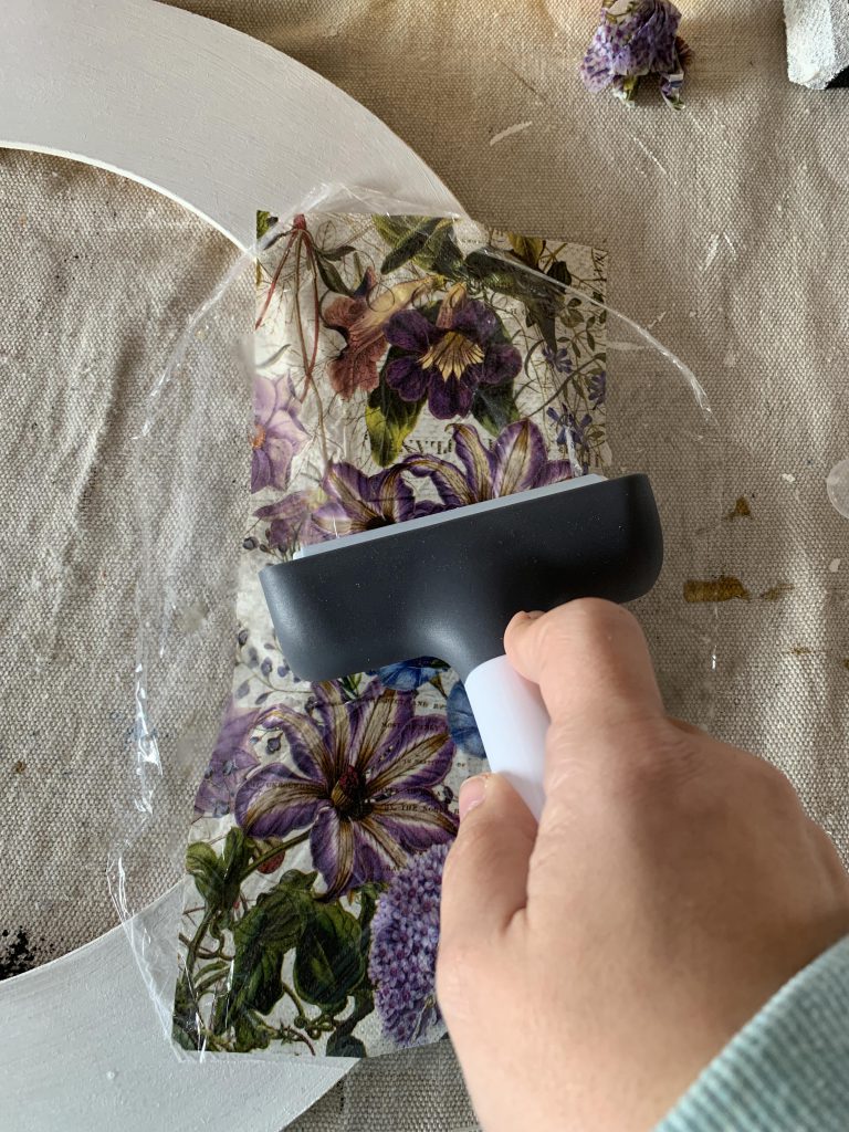 How to Update a Mirror with Decoupage