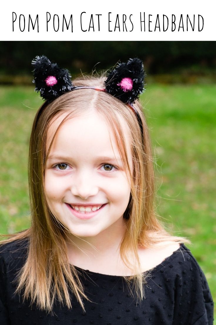 Pom Pom Cat Ears Headband